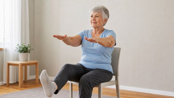 Gymnastique sur chaise : solutions accessibles quand on souhaite éviter les chutes