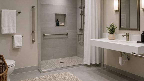 Salle de bain pratique : guide pour allier sécurité et esthétisme