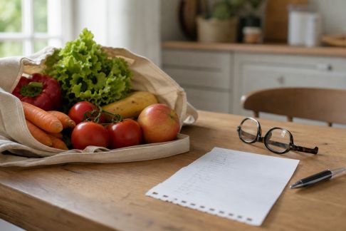 Préparer une liste de courses efficace pour bien manger à la retraite